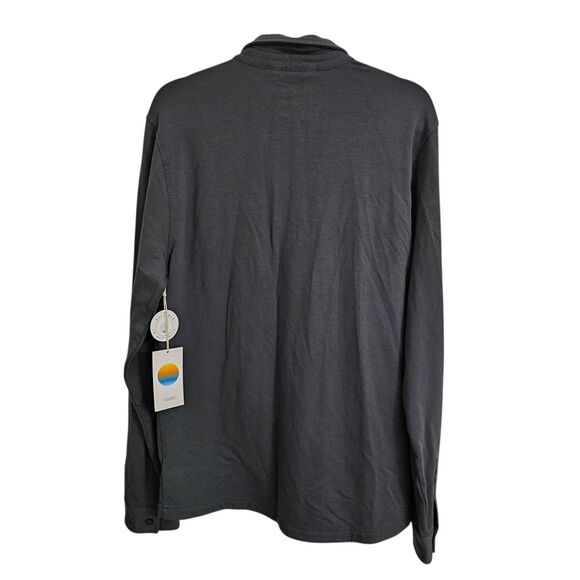 Vuori Shirt Boulevard Jacket Mens Medium Gray Button-Up Performance Shacket NWT‎ - Picture 2 of 10